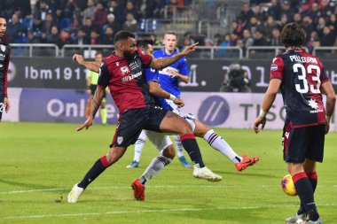 İtalyan Futbolu Serisi A Erkekler Şampiyonası Cagliari Sampdoria 'ya karşı