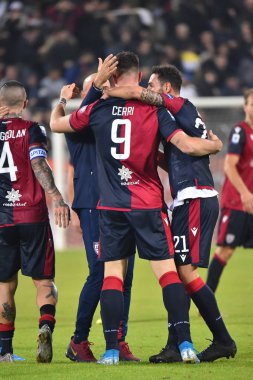 İtalyan Futbolu Serisi A Erkekler Şampiyonası Cagliari Sampdoria 'ya karşı