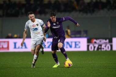 İtalyan Futbolu Serisi A Erkekler Şampiyonası Fiorentina Lecce 'ye karşı