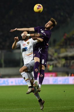 İtalyan Futbolu Serisi A Erkekler Şampiyonası Fiorentina Lecce 'ye karşı