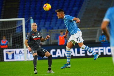 İtalyan Futbol Serisi A Erkekler Şampiyonası Ss Lazio Udinese Calcio 'ya karşı