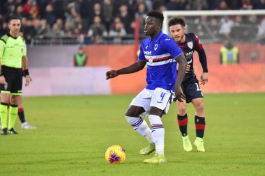 İtalyan Futbolu Serisi A Erkekler Şampiyonası Cagliari Sampdoria 'ya karşı
