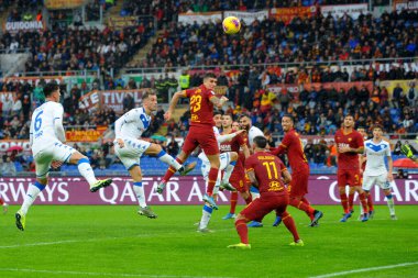 İtalyan Futbol Serisi Erkekler Şampiyonası Romanlar Brescia 'ya Karşı