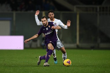 İtalyan Futbolu Serisi A Erkekler Şampiyonası Fiorentina Lecce 'ye karşı