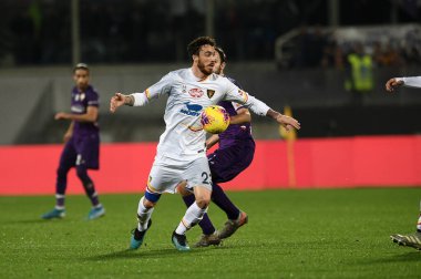 İtalyan Futbolu Serisi A Erkekler Şampiyonası Fiorentina Lecce 'ye karşı