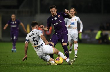 İtalyan Futbolu Serisi A Erkekler Şampiyonası Fiorentina Lecce 'ye karşı