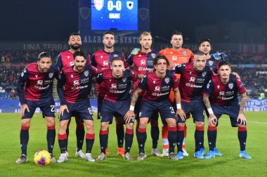 İtalyan Futbolu Serisi A Erkekler Şampiyonası Cagliari Sampdoria 'ya karşı