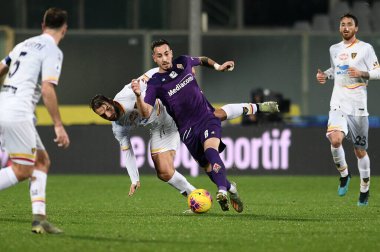 İtalyan Futbolu Serisi A Erkekler Şampiyonası Fiorentina Lecce 'ye karşı