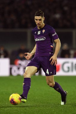 İtalyan Futbolu Serisi A Erkekler Şampiyonası Fiorentina Lecce 'ye karşı