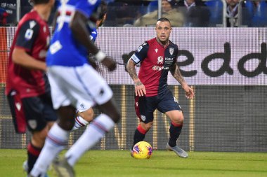 İtalyan Futbolu Serisi A Erkekler Şampiyonası Cagliari Sampdoria 'ya karşı