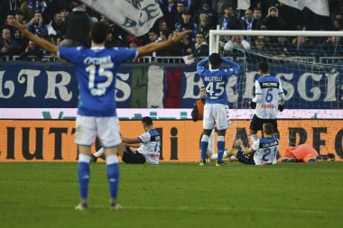 İtalyan Futbolu Serisi A Erkekler Şampiyonası Brescia Atalanta 'ya karşı