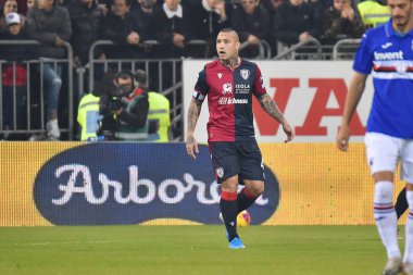 İtalyan Futbolu Serisi A Erkekler Şampiyonası Cagliari Sampdoria 'ya karşı