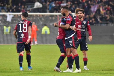 İtalyan Futbolu Serisi A Erkekler Şampiyonası Cagliari Sampdoria 'ya karşı