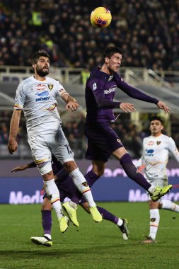 İtalyan Futbolu Serisi A Erkekler Şampiyonası Fiorentina Lecce 'ye karşı