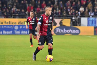 İtalyan Futbolu Serisi A Erkekler Şampiyonası Cagliari Sampdoria 'ya karşı