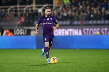 İtalyan Futbolu Serisi A Erkekler Şampiyonası Fiorentina Lecce 'ye karşı