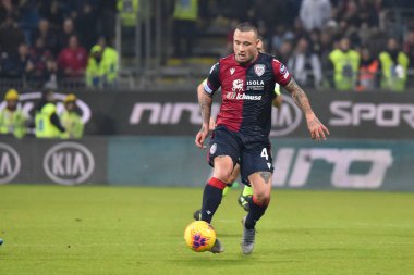 İtalyan Futbolu Serisi A Erkekler Şampiyonası Cagliari Sampdoria 'ya karşı