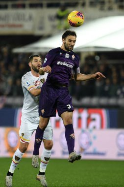 İtalyan Futbolu Serisi A Erkekler Şampiyonası Fiorentina Lecce 'ye karşı