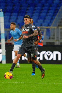 İtalyan Futbol Serisi A Erkekler Şampiyonası Ss Lazio Udinese Calcio 'ya karşı