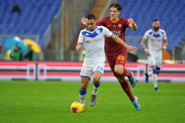 İtalyan Futbol Serisi Erkekler Şampiyonası Romanlar Brescia 'ya Karşı