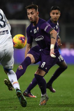 İtalyan Futbolu Serisi A Erkekler Şampiyonası Fiorentina Lecce 'ye karşı