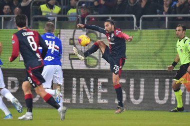 İtalyan Futbolu Serisi A Erkekler Şampiyonası Cagliari Sampdoria 'ya karşı