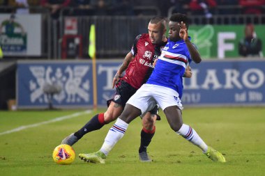 İtalyan Futbolu Serisi A Erkekler Şampiyonası Cagliari Sampdoria 'ya karşı