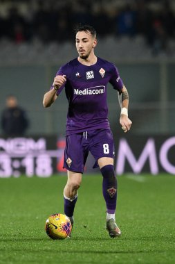 İtalyan Futbolu Serisi A Erkekler Şampiyonası Fiorentina Lecce 'ye karşı