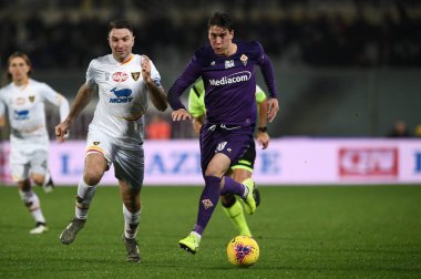 İtalyan Futbolu Serisi A Erkekler Şampiyonası Fiorentina Lecce 'ye karşı