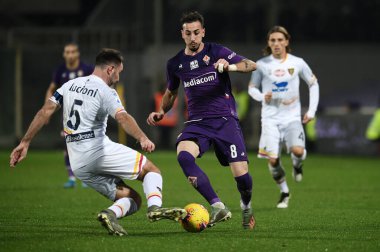 İtalyan Futbolu Serisi A Erkekler Şampiyonası Fiorentina Lecce 'ye karşı