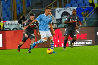 İtalyan Futbol Serisi A Erkekler Şampiyonası Ss Lazio Udinese Calcio 'ya karşı
