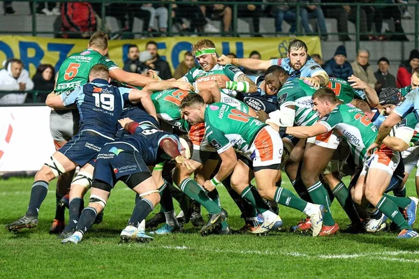 Rugby Guinness Pro 14 Benetton Treviso vs Cardiff Blues — Stock Photo, Image