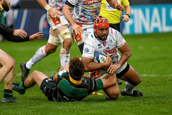 Ράγκμπι Heineken Champions Cup Benetton Treviso εναντίον Αγίων Northampton — Φωτογραφία Αρχείου