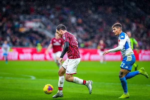 Italia Soccer Serie A Pria Championship AC Milan vs SS Napoli — Stok Foto