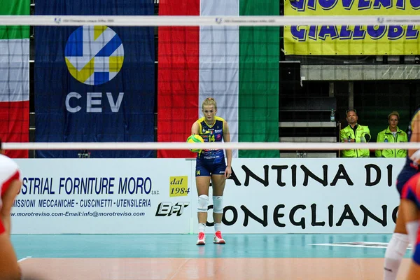 Liga de Campeones de Voleibol Mujeres Carraro Imoco Conegliano vs Vasas Obuda Budapest — Foto de Stock