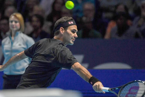 Internacionais de Ténis Nitto ATP Final NOVAK DJOKOVIC VS ROGER FEDERER — Fotografia de Stock