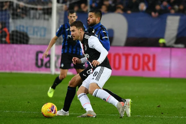 İtalyan Futbolu Serisi A Erkekler Şampiyonası Atalanta Juventus 'a karşı — Stok fotoğraf