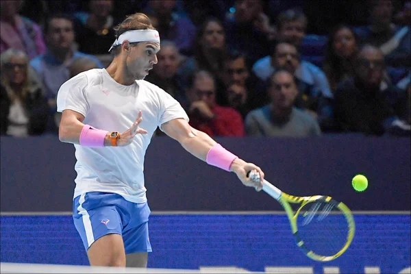 Tenis Internacionales Nitto ATP Final Rafael Nadal vs Stefanos Tsitsipas — Foto de Stock