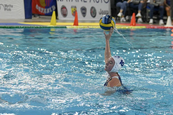 Wasserball Euroleague Frauen Meisterschaft ekipe orizzonte vs uralochka — Stockfoto