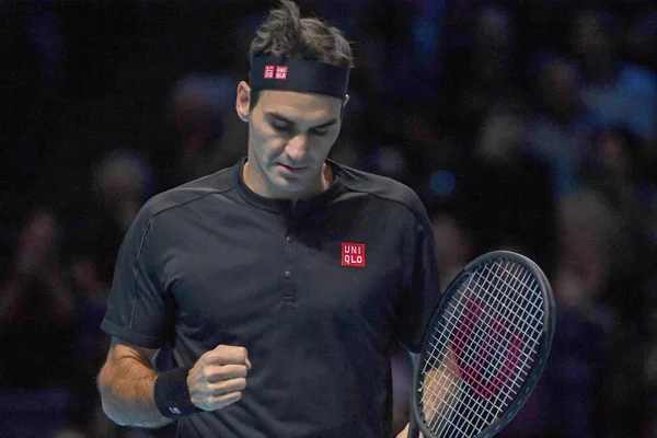 테니스 국제 선수 Nitto ATP 결승전 Novak Djokovic vs Roger Federer — 스톡 사진