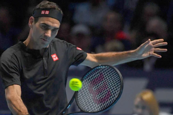 Tenis Uluslarası Nitto Atp Final Novak Cokoviç Roger Federer 'e Karşı — Stok fotoğraf