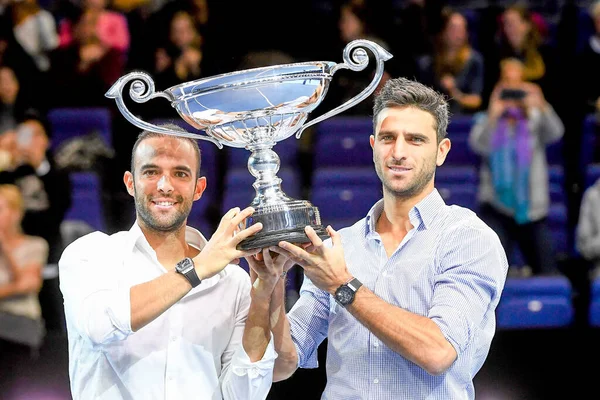 Tenis Internacionales Nitto ATP Final Premiazione Coppia di Doppio Cabal-Farah N1 ATP 2019 — Foto de Stock