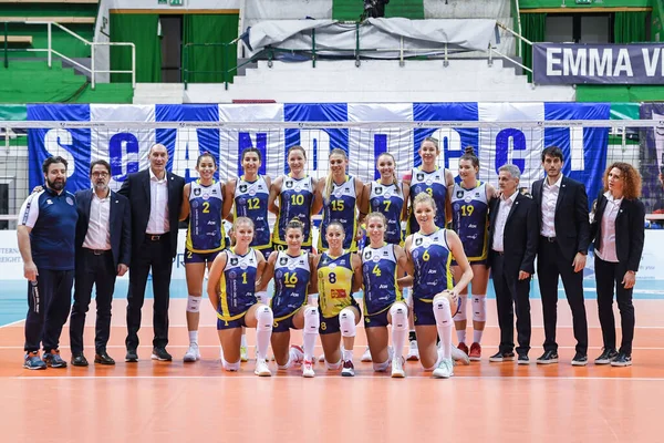 Liga dos Campeões de Voleibol Feminino Savino Del Bene Scandicci vs Lokomotiv Kaliningrado — Fotografia de Stock