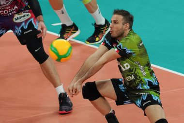 Voleybal Şampiyonlar Ligi Erkekler Şampiyonası Sir Sicoma Monini Perugia Benfica Lisbona 'ya karşı 