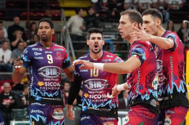 Voleybal Şampiyonlar Ligi Erkekler Şampiyonası Sir Sicoma Monini Perugia Benfica Lisbona 'ya karşı 