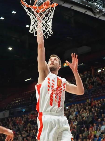 Baloncesto Euroliga AX Armani Exchange Milano vs Crvena Zvezda Mts Belgrado — Foto de Stock