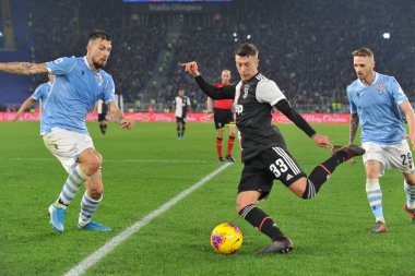 İtalyan Futbolu Serisi A Erkekler Şampiyonası Ss Lazio Juventus Fc 'e karşı