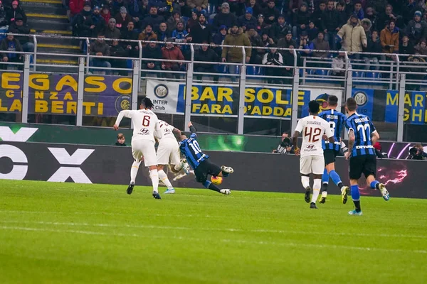 Italiano Soccer Serie A Campeonato Masculino Inter vs Roma — Fotografia de Stock
