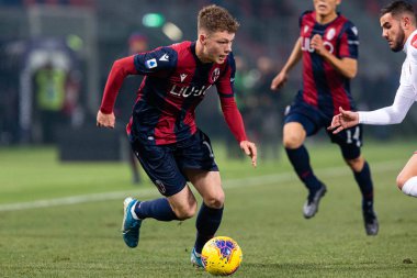 İtalyan Futbolu Serie A Men Şampiyonası Bologna Milan 'a karşı