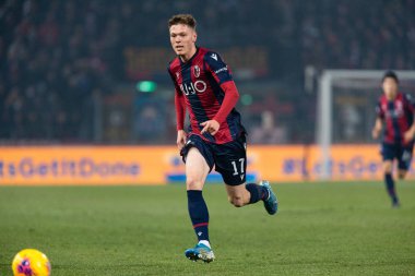 İtalyan Futbolu Serie A Men Şampiyonası Bologna Milan 'a karşı